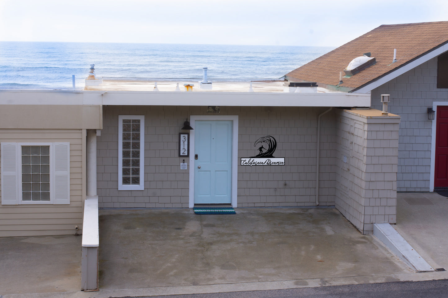 Custom Metal Surfing California Dreamin Sign (2 layered aluminum) 32 x 22 inches