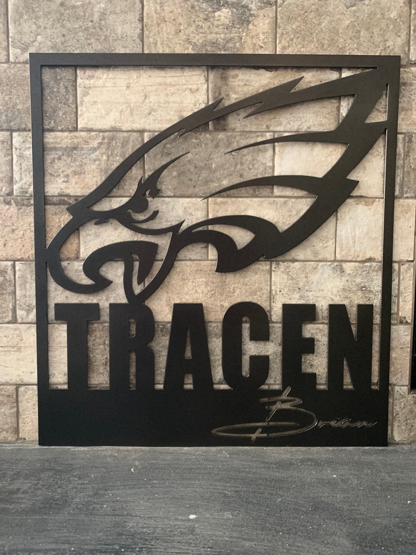 Custom Eagles Double Name sign