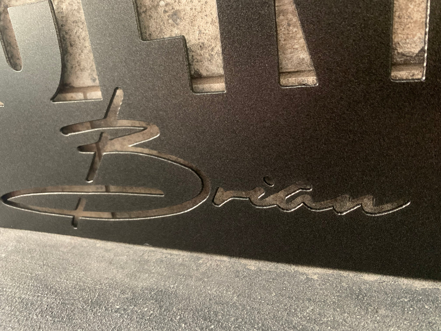 Custom Eagles Double Name sign