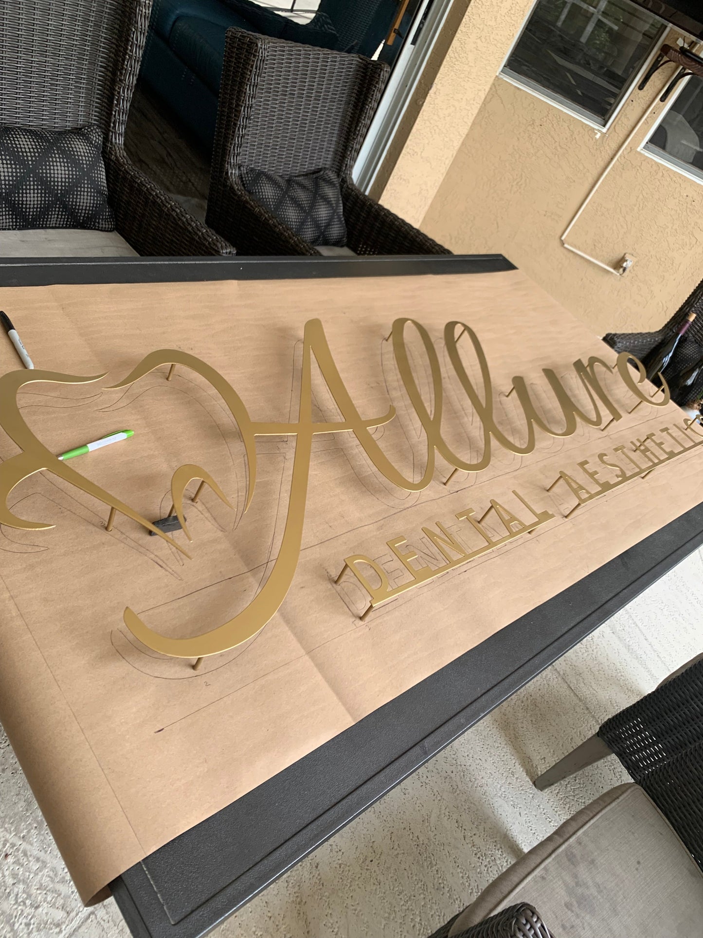 Large Address Sign with LEDS