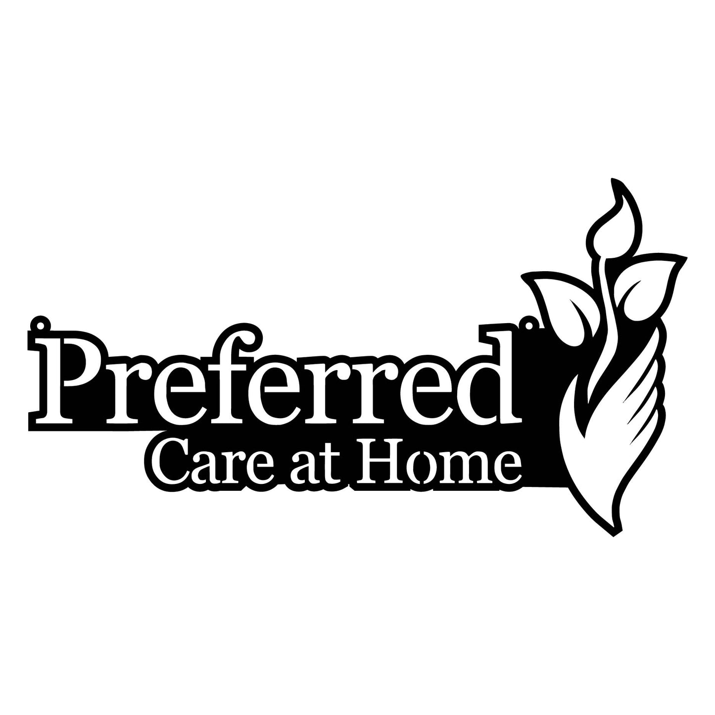 Custom Preferred Care at Home Logo Sign and Baseball sign