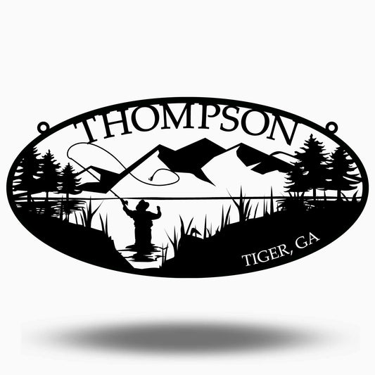 Fly Fishing Property Name Sign