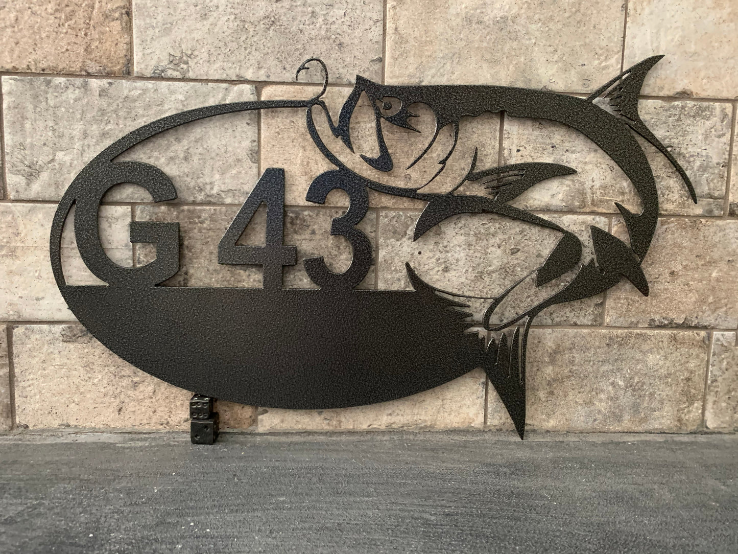 Custom Metal Tarpon Address Sign