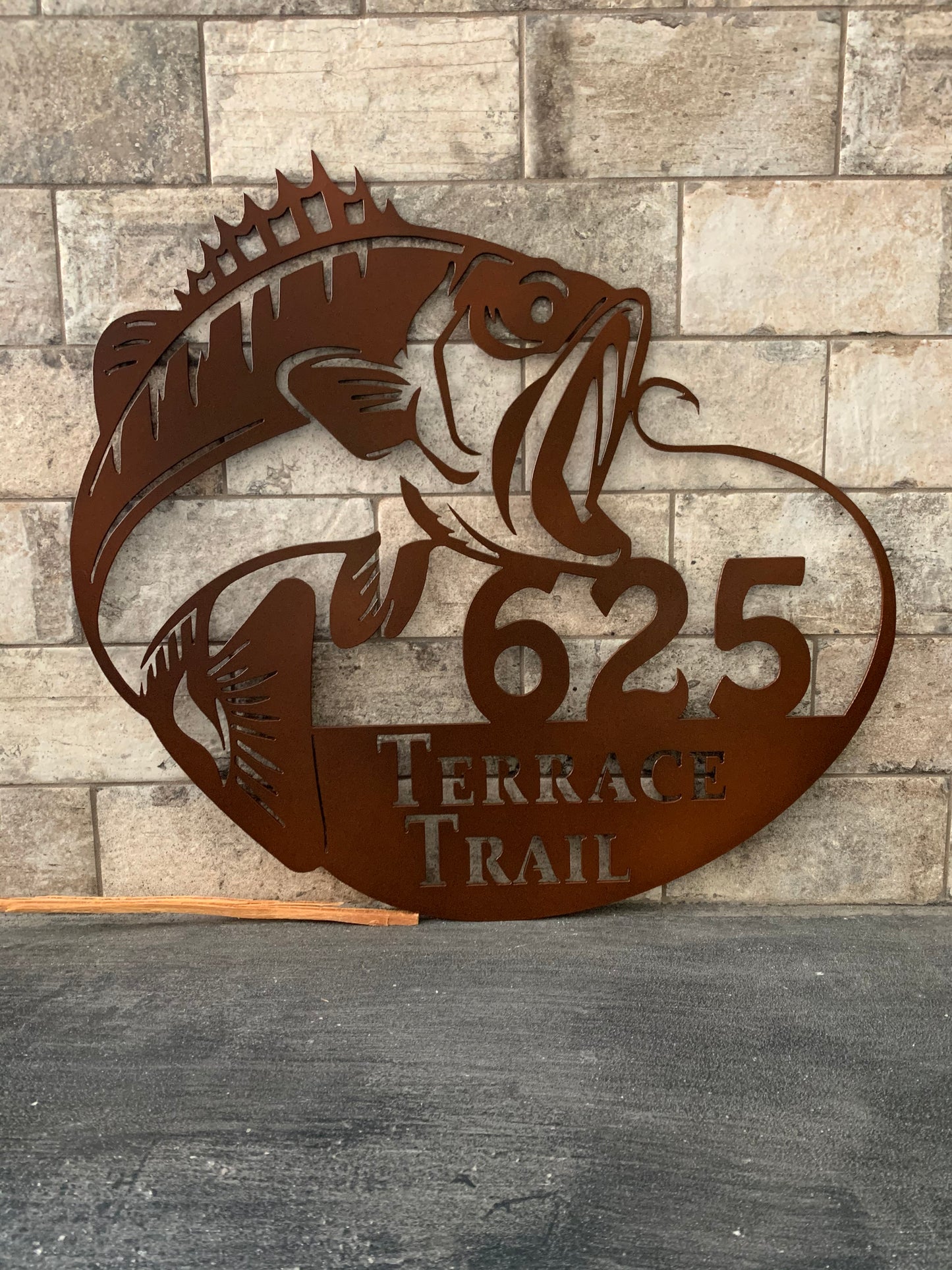 Custom Metal Bass Address Sign