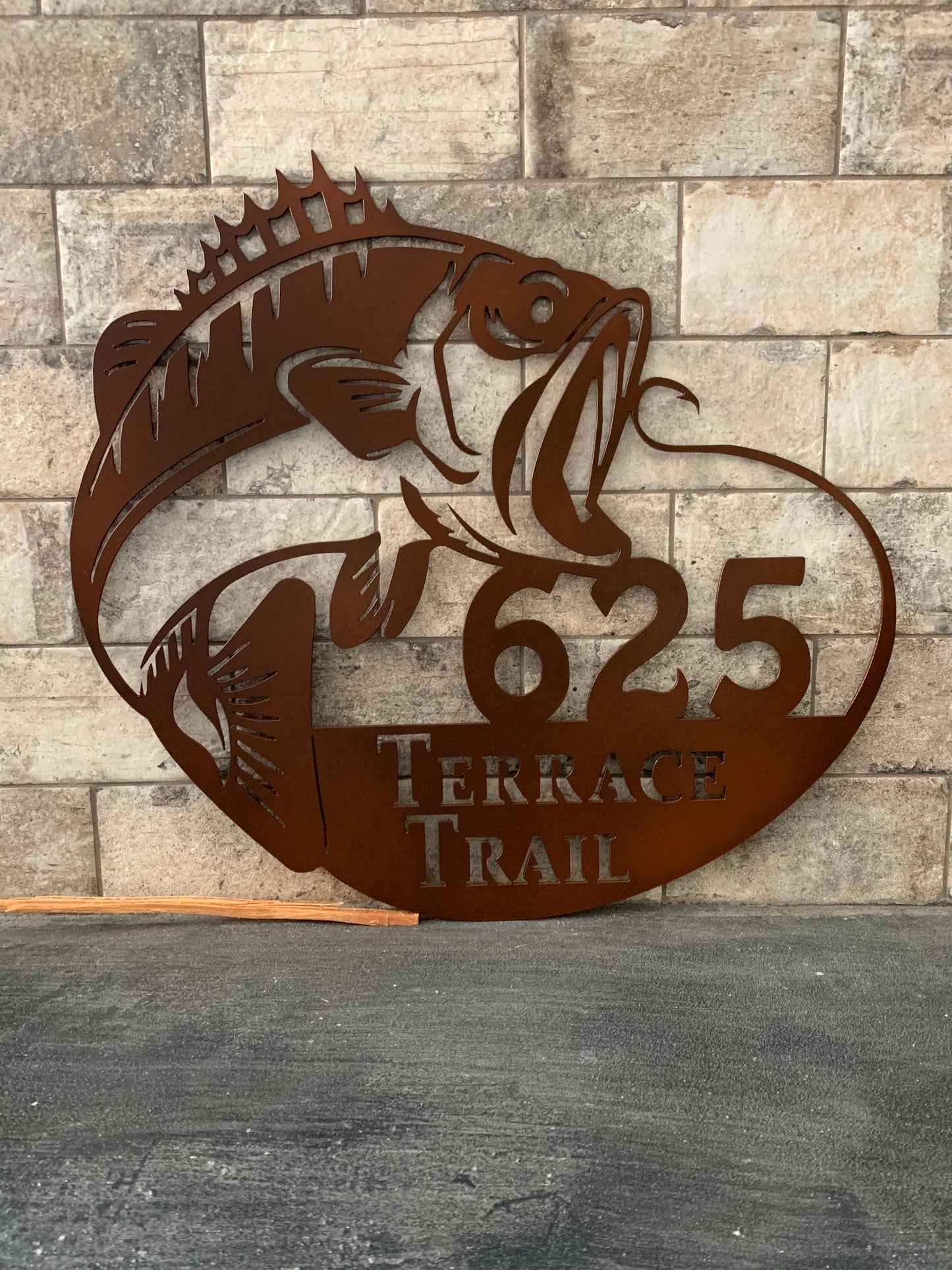 Custom Metal Bass Name Sign