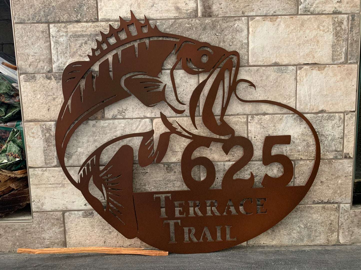 Custom Metal Bass Address Sign