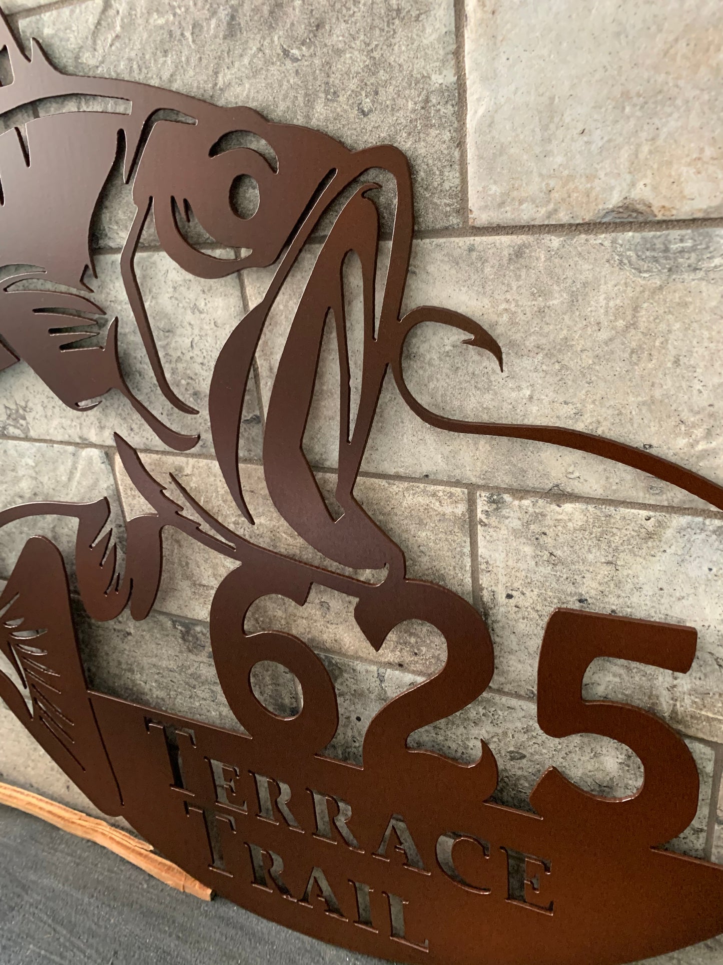 Custom Metal Bass Address Sign