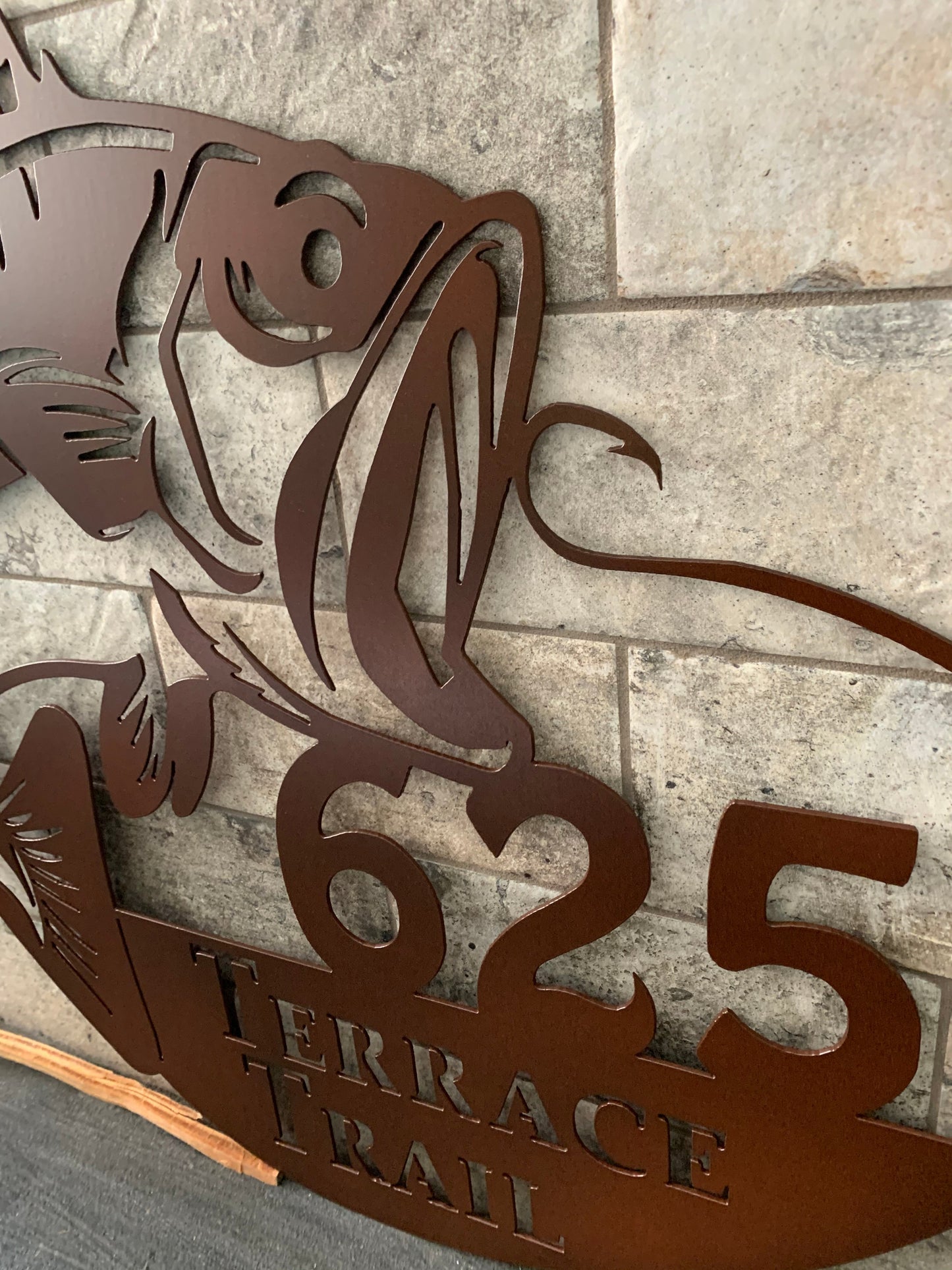 Custom Metal Bass Name Sign
