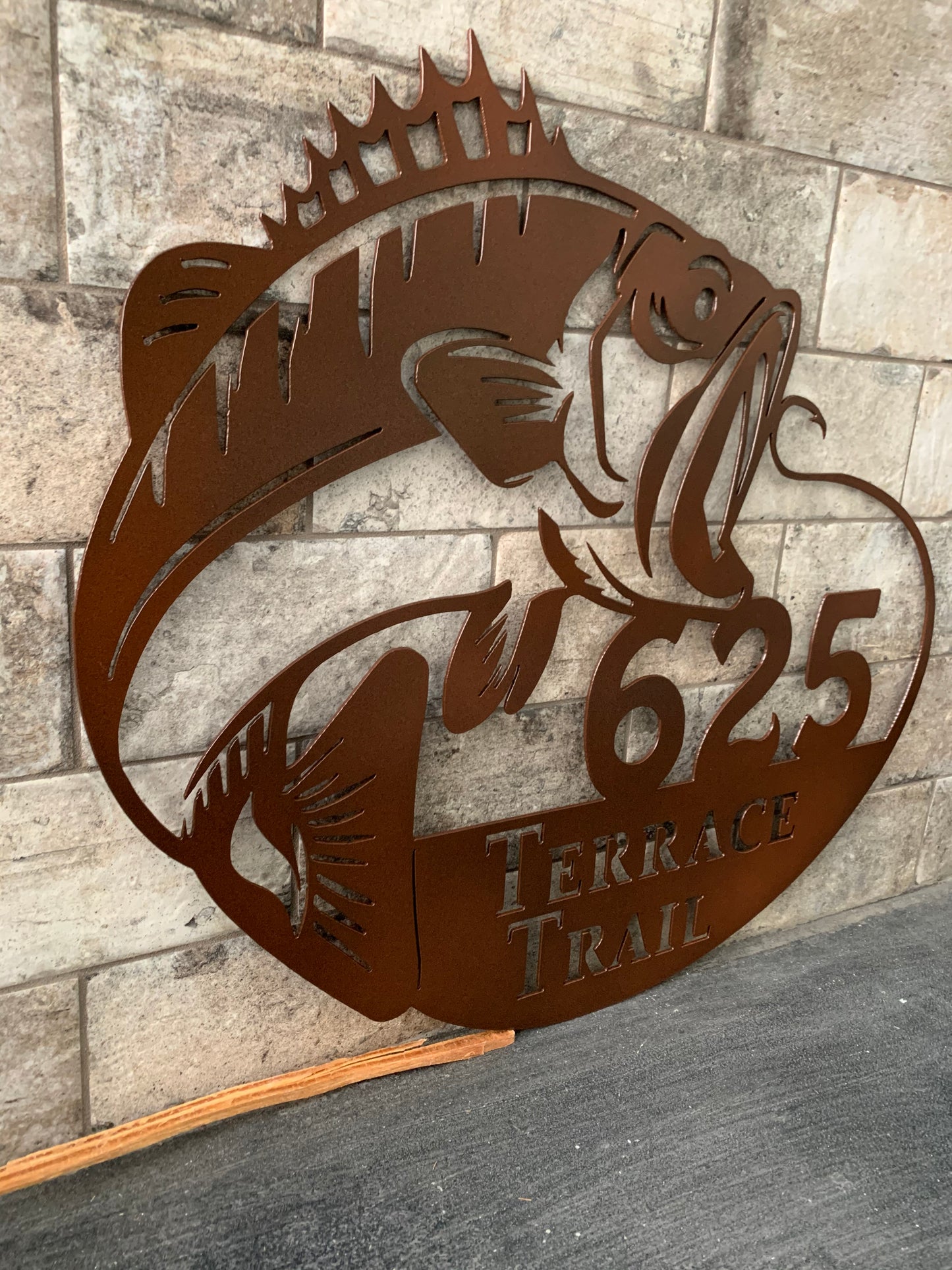 Custom Metal Bass Address Sign
