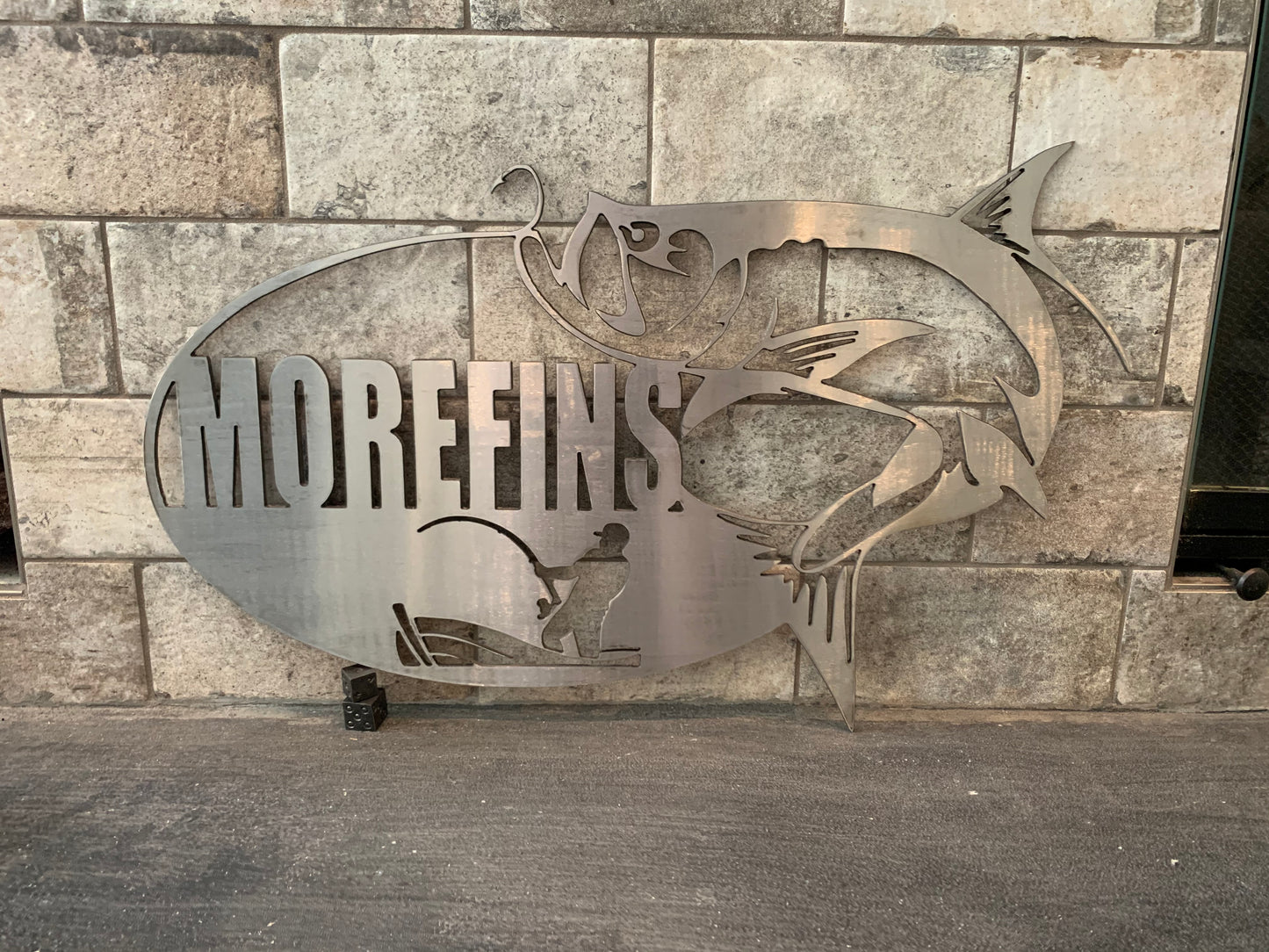 Custom Metal Tarpon Name and Establish Year Sign