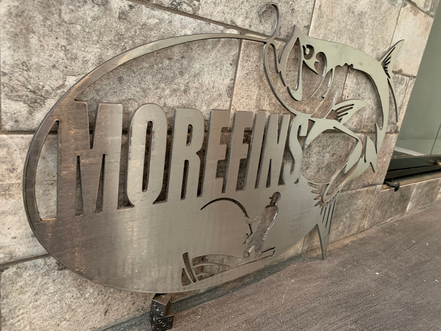 Custom Metal Tarpon Name and Establish Year Sign