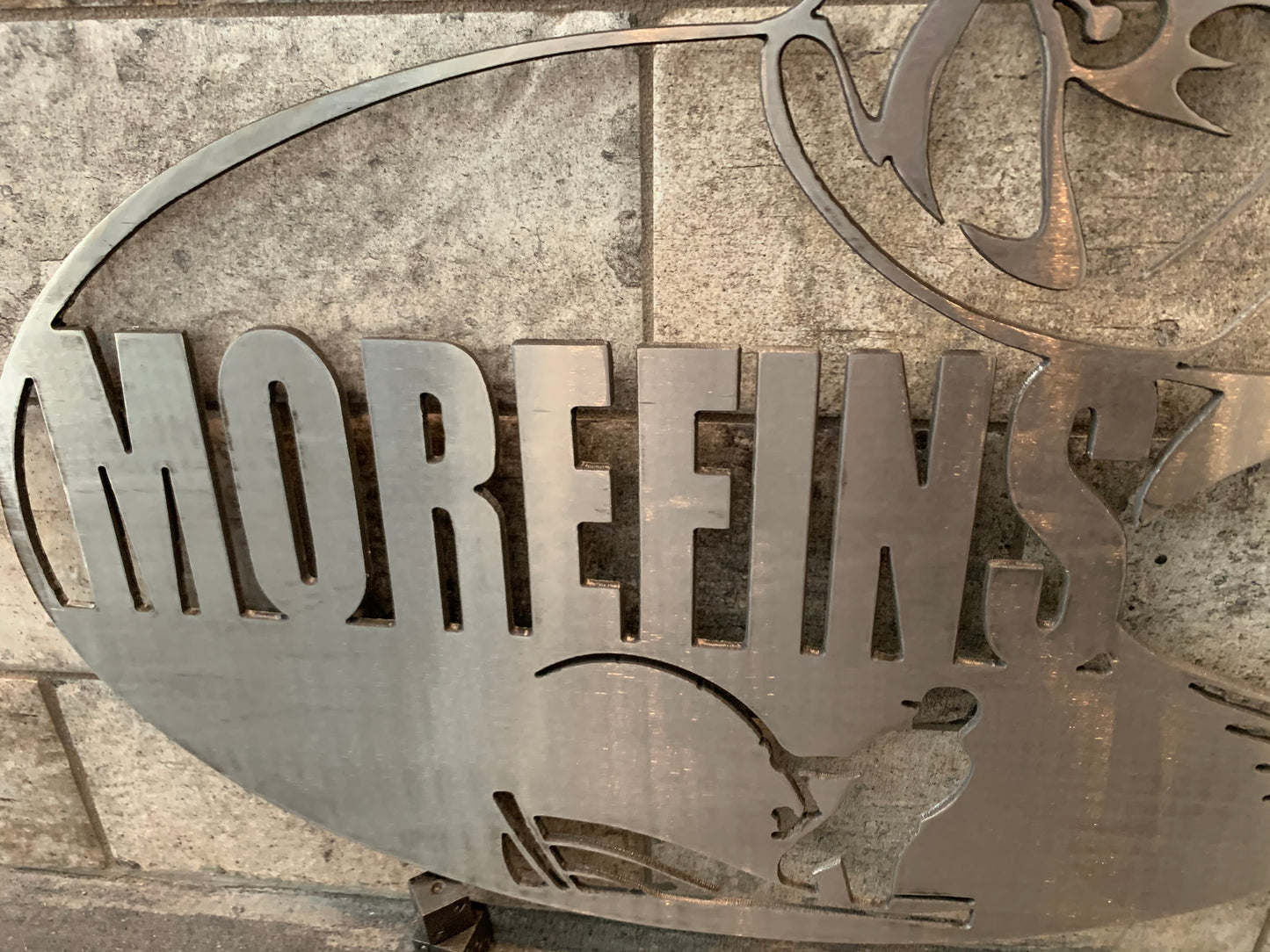 Custom Metal Tarpon Name and Establish Year Sign