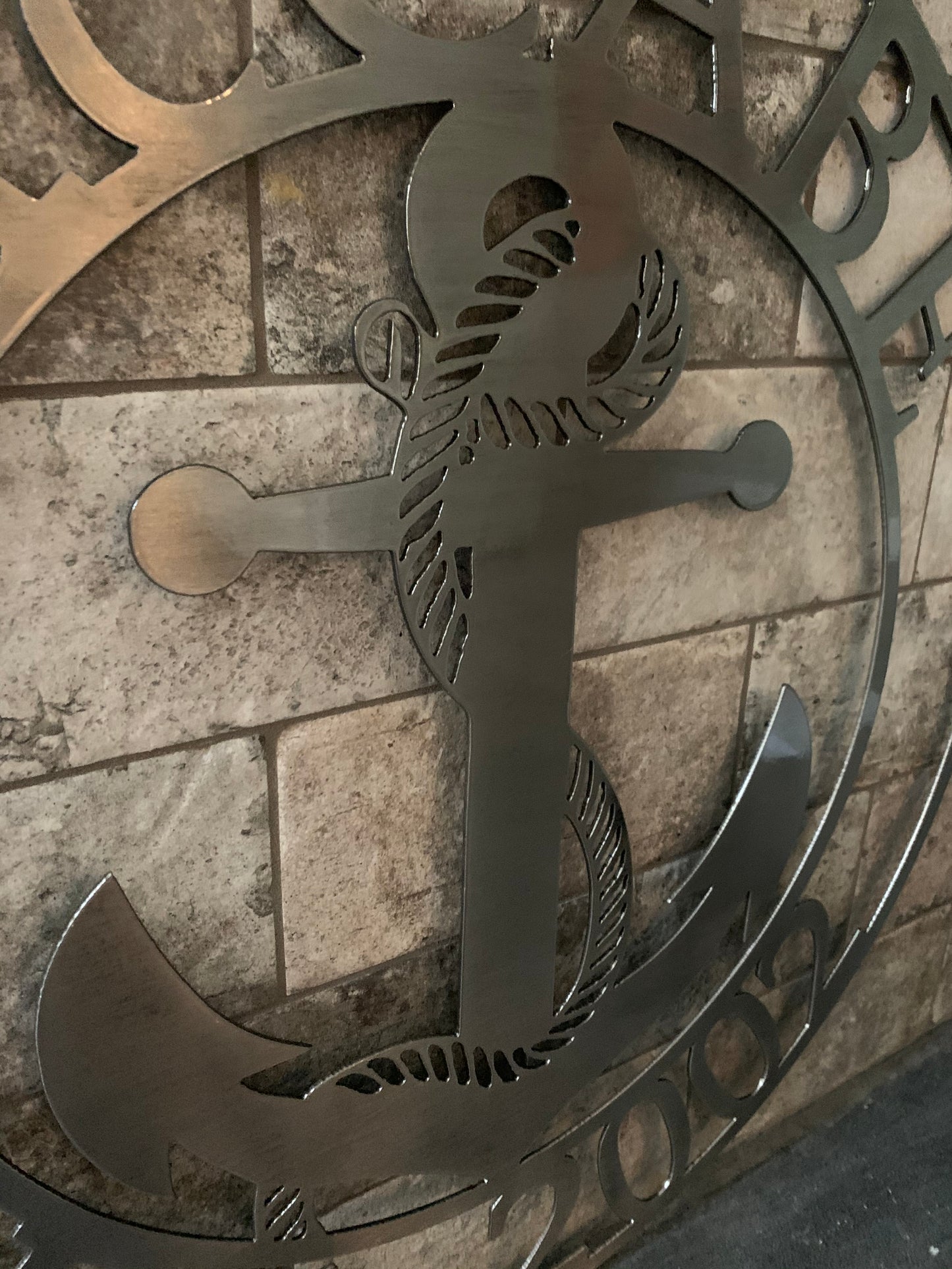 Custom Metal Anchor Name and Establish Year Sign
