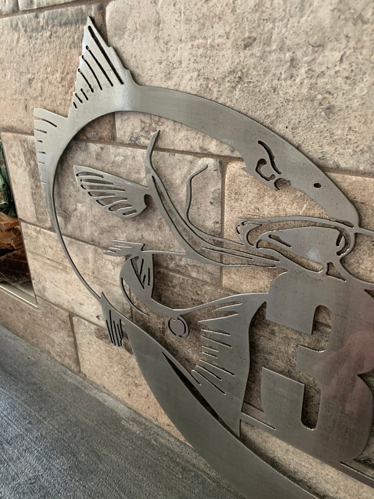 Custom Metal Redfish Address Sign