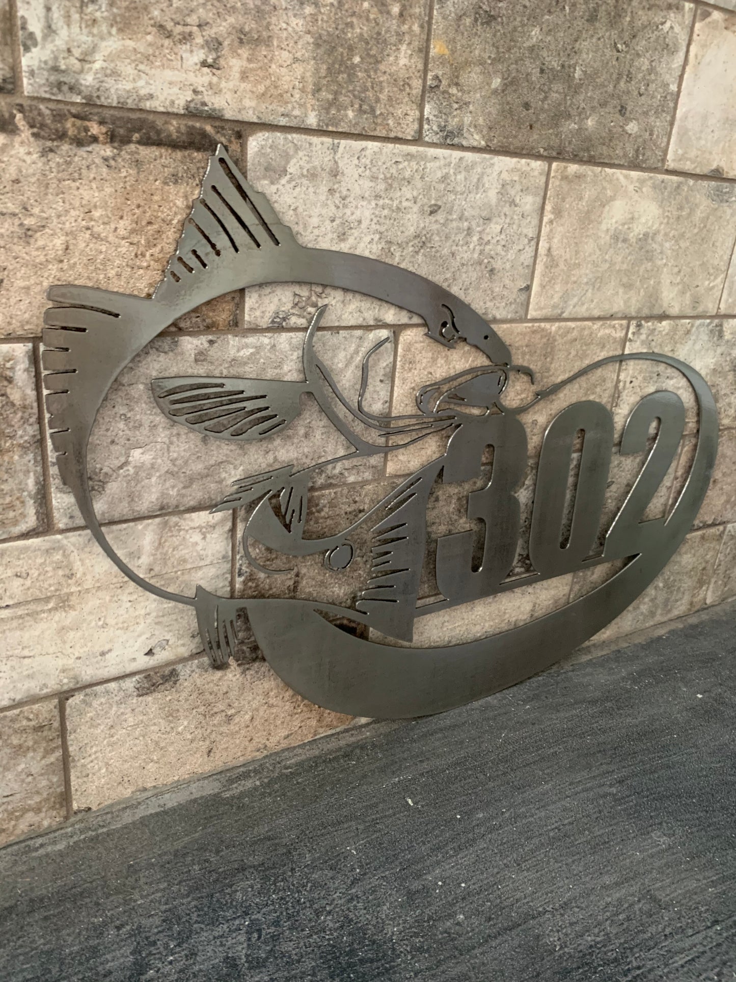 Custom Metal Redfish Address Sign