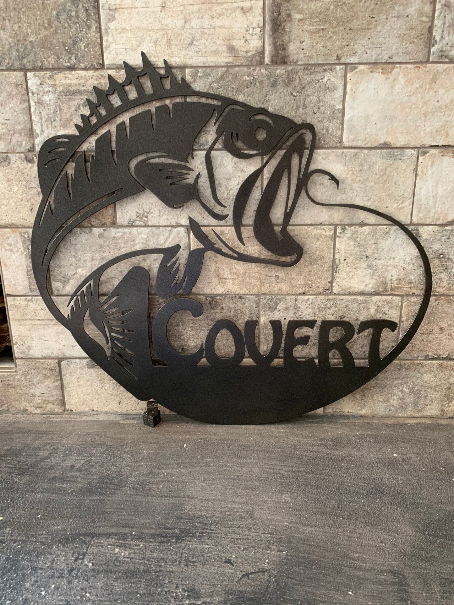 Custom Metal Bass Name Sign