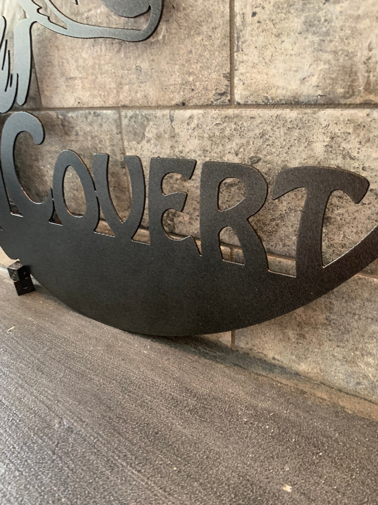 Custom Metal Bass Name Sign