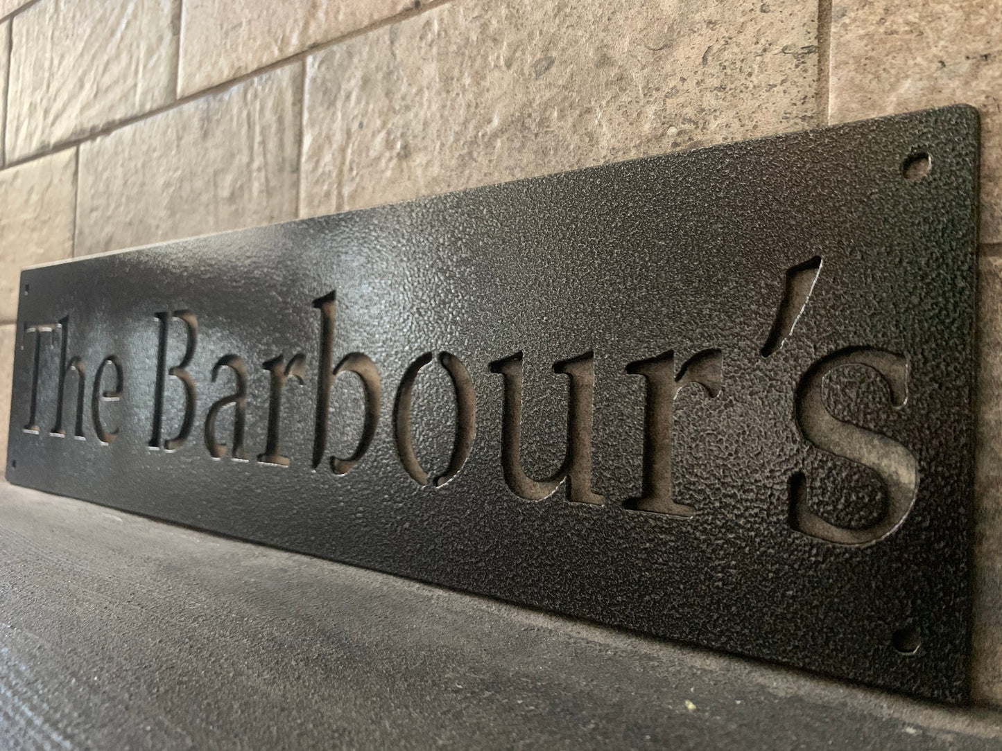 Custom Metal Salmon Address Sign