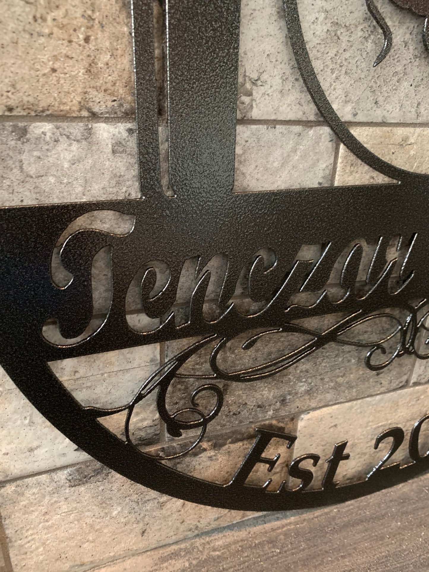 Custom Meal Our Vineyard Last Name Establish Year sign