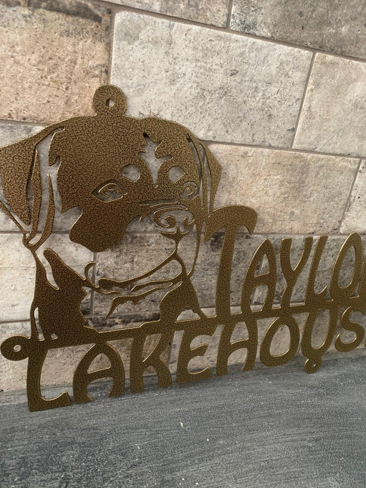Custom Rottweiler Metal Address Sign
