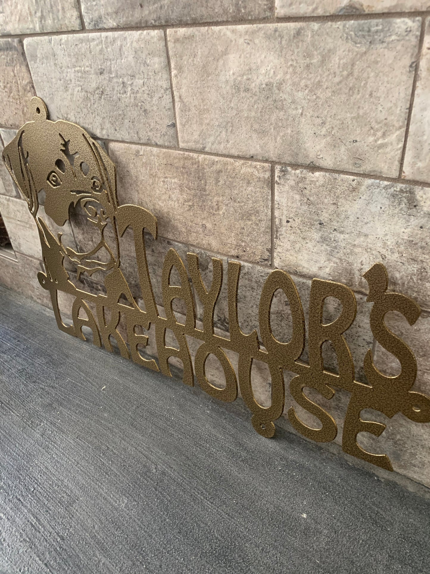 Custom Rottweiler Metal Address Sign