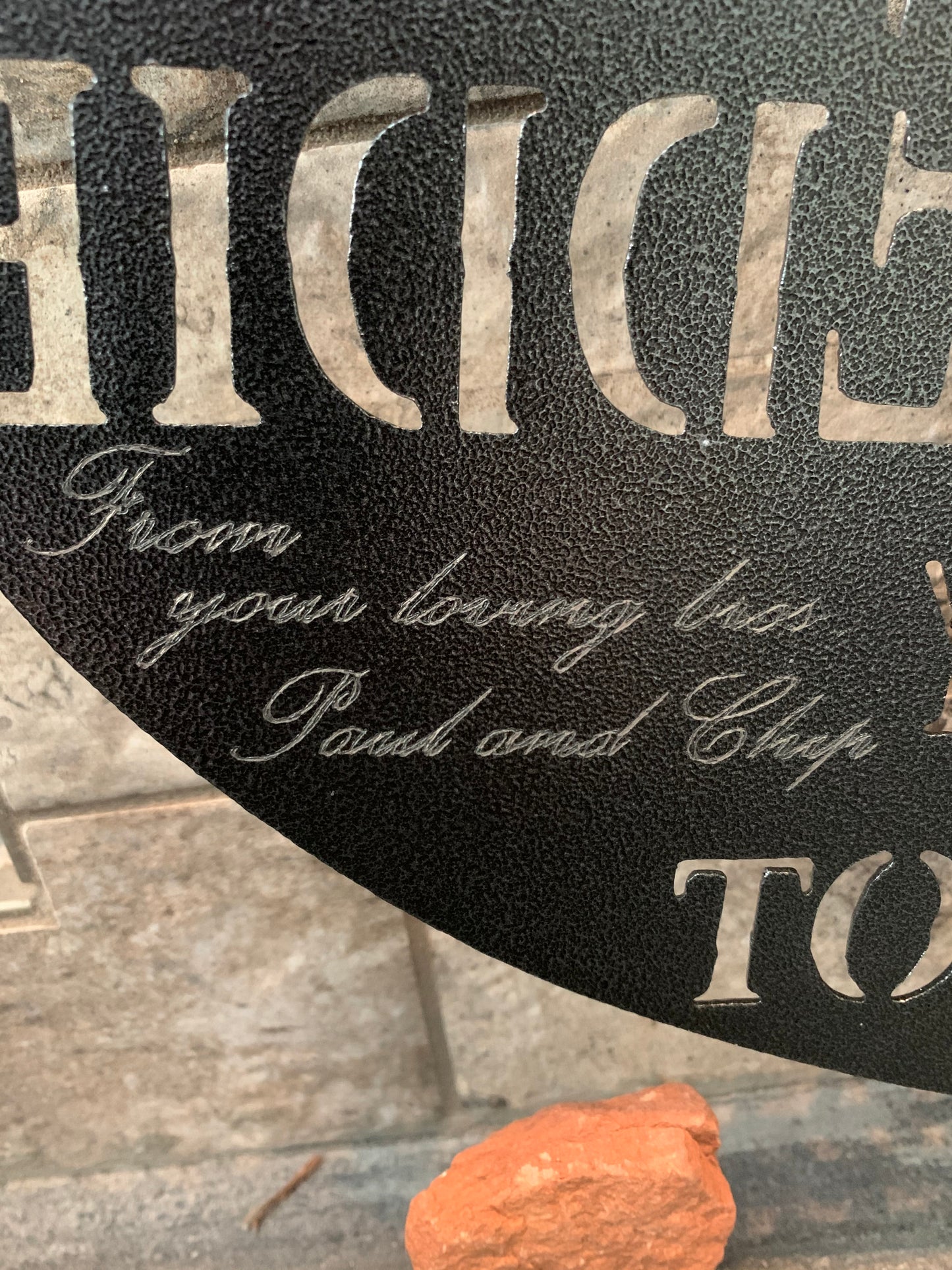 Custom Metal Bonefish Name and Establish Year Sign