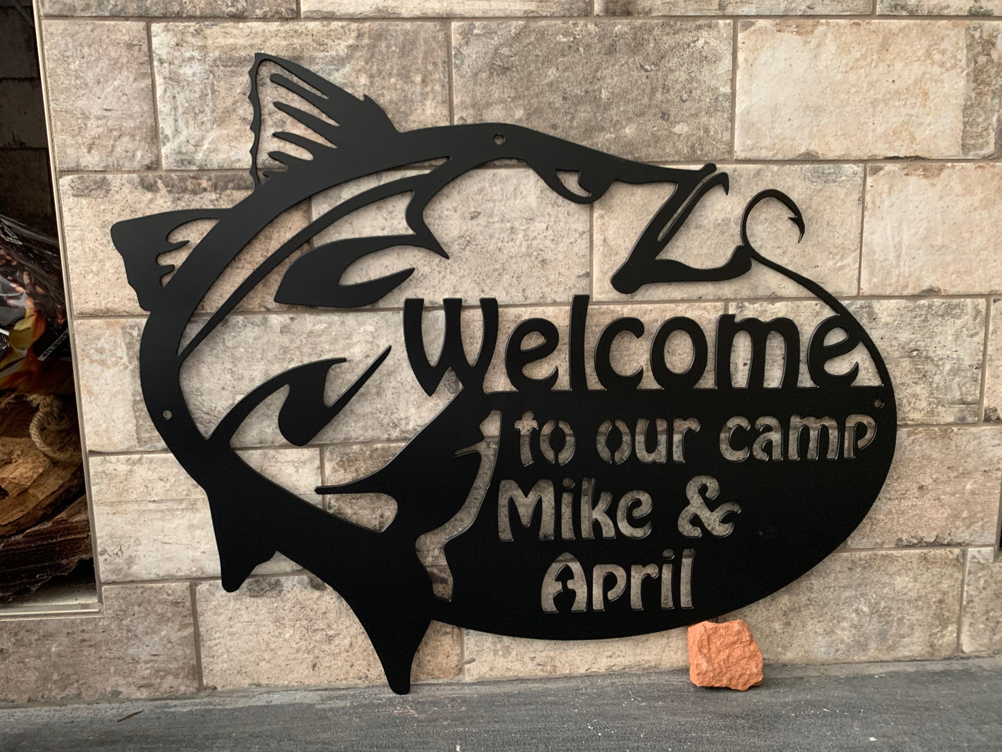 Custom Metal Snook Property Sign