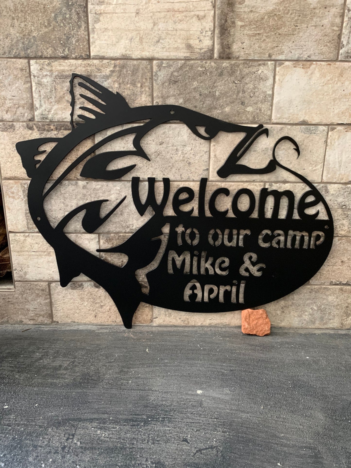 Custom Metal Snook Property Sign