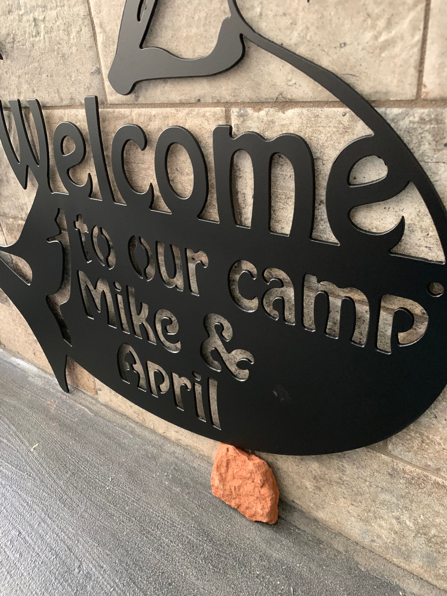 Custom Metal Snook Property Sign