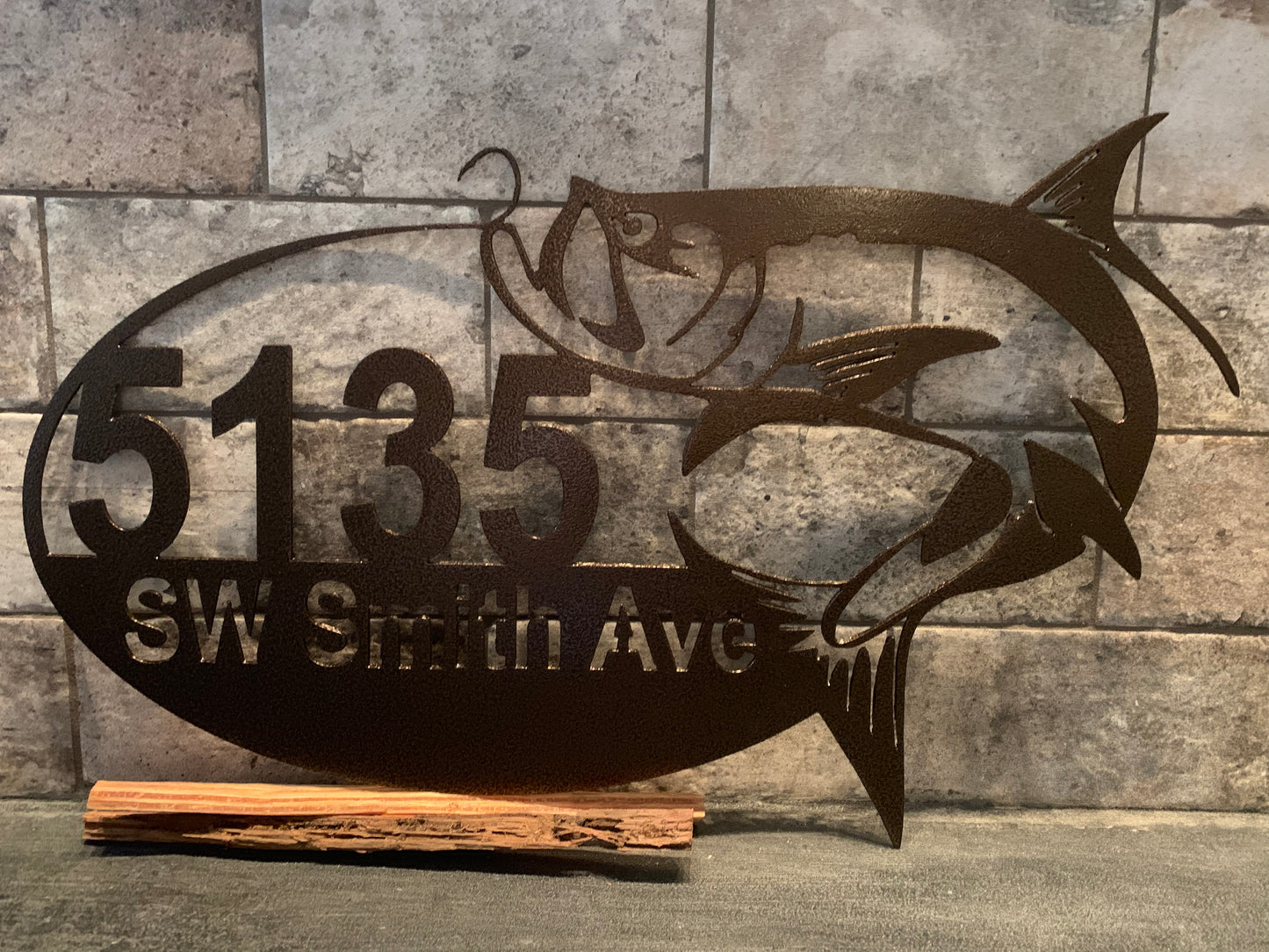 Custom Metal Tarpon Address Sign