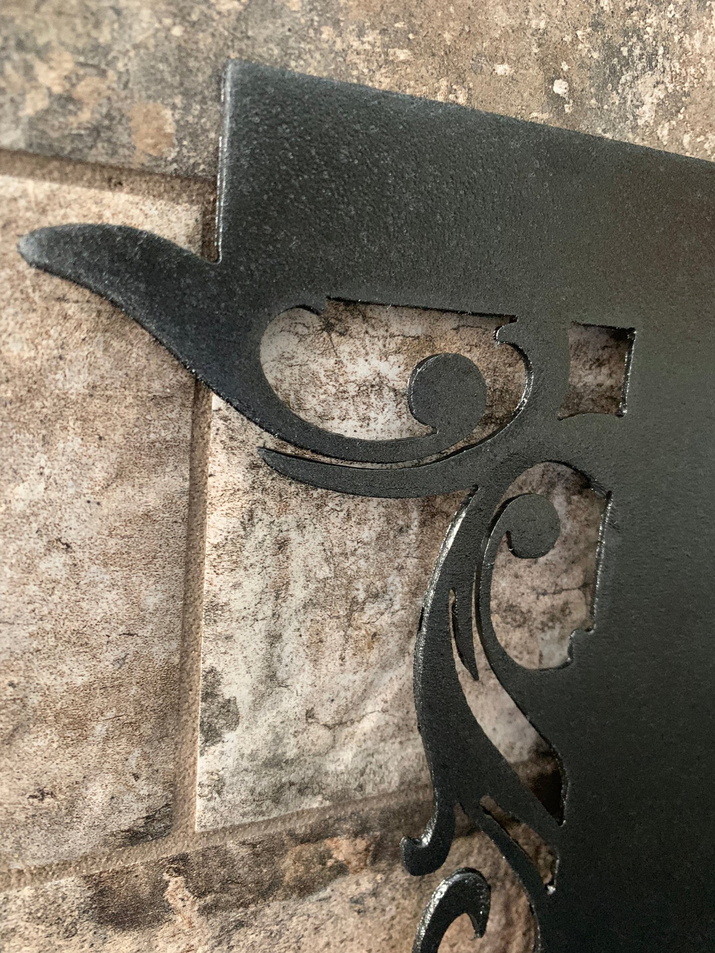 Custom Split Letter H Metal First Names and Last Name Sign