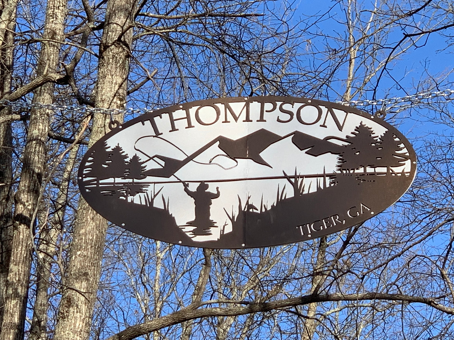 Fly Fishing Property Name Sign