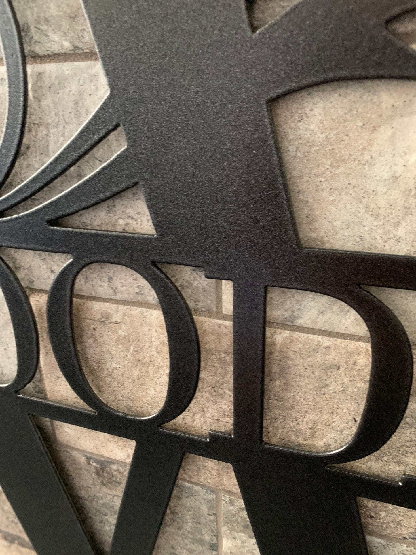 Custom Split Letter Z Metal First Names, Last Name and Establish Year Sign