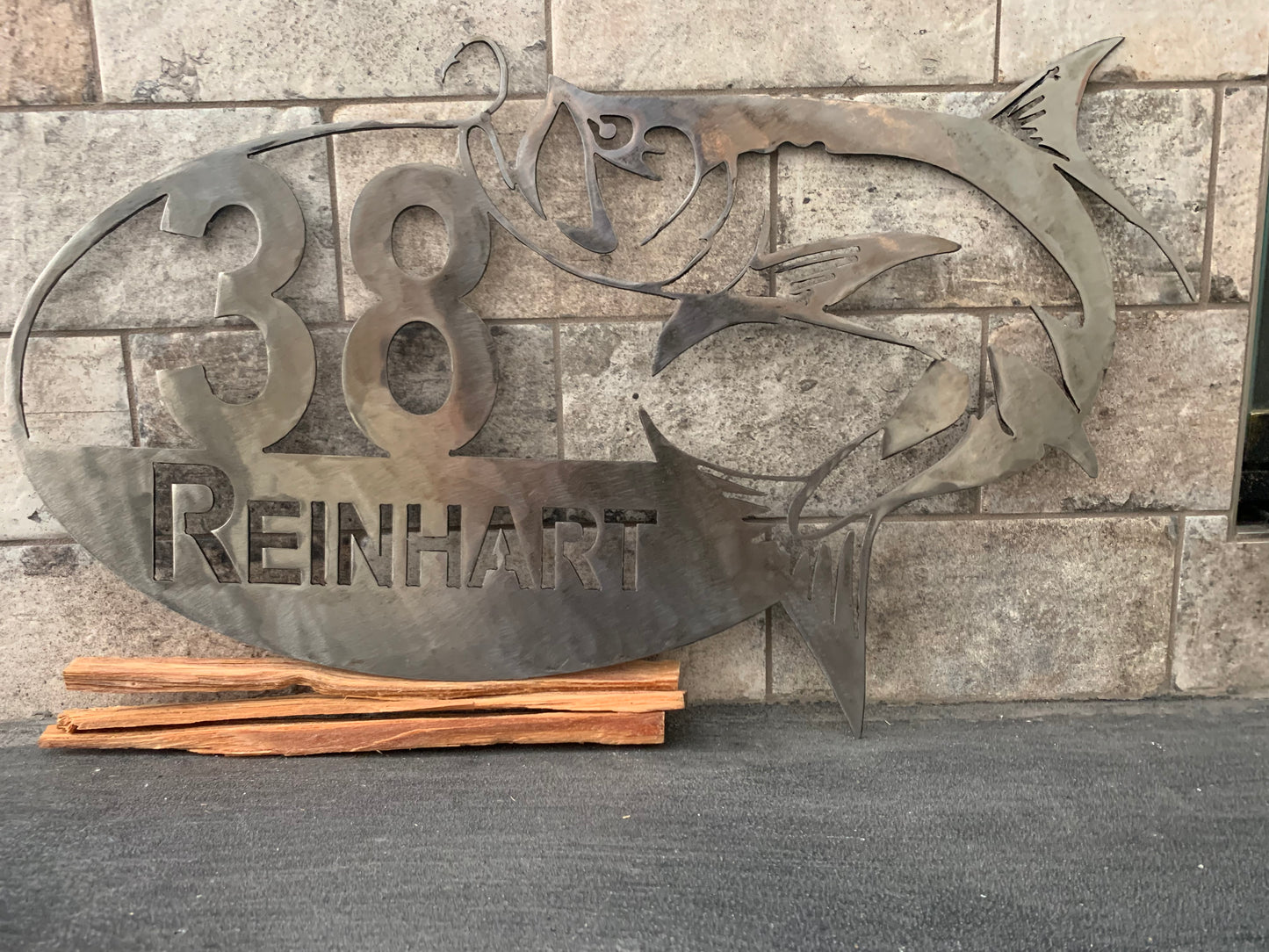Custom Metal Tarpon Address Sign