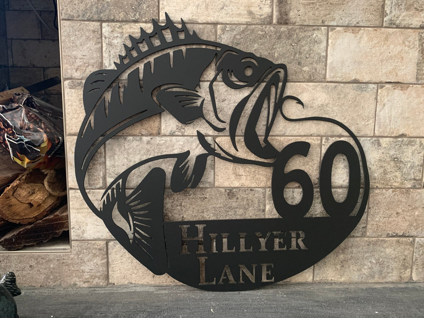 Custom Metal Bass Address Sign