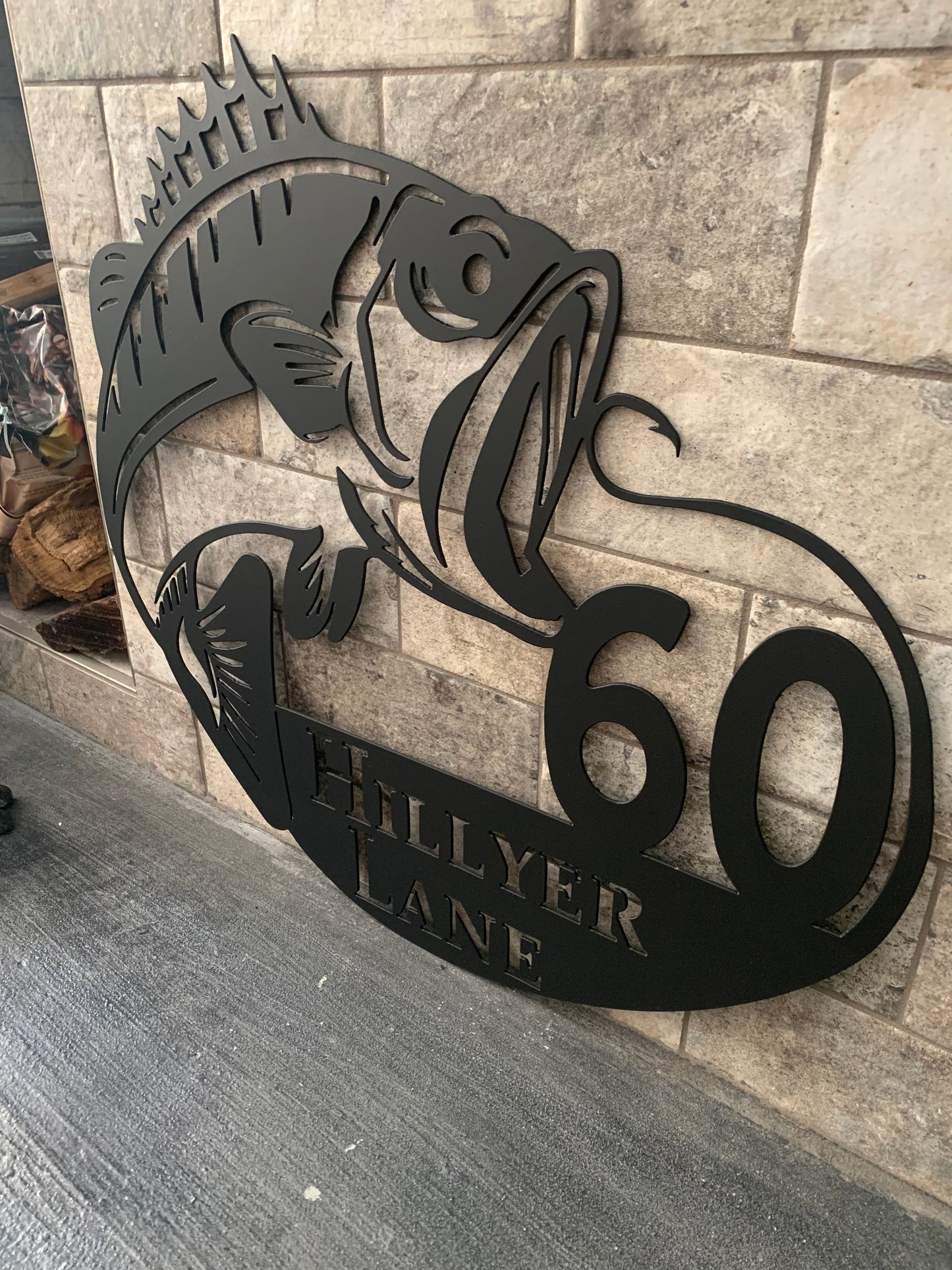 Custom Metal Bass Address Sign