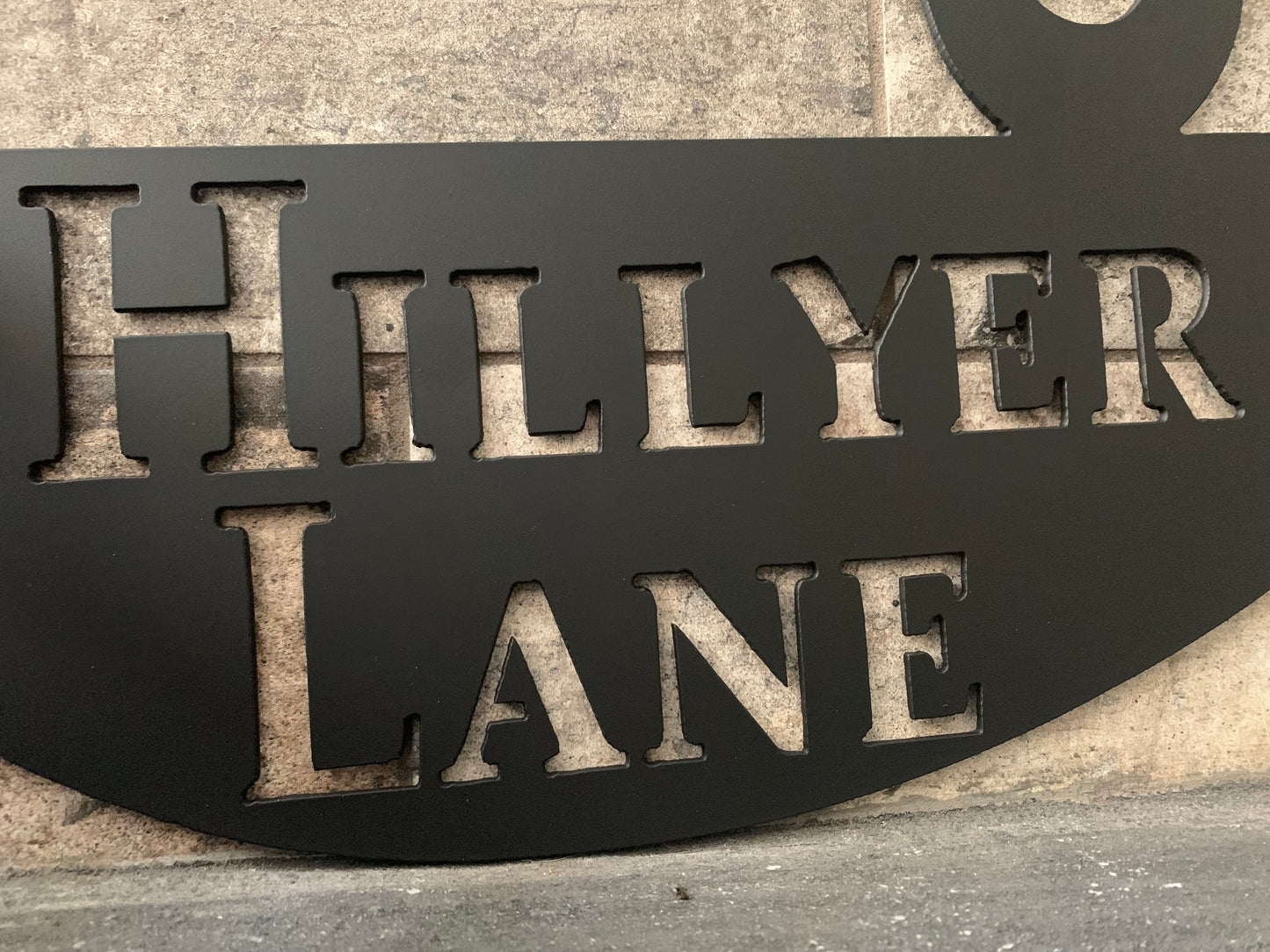 Custom Metal Bass Address Sign