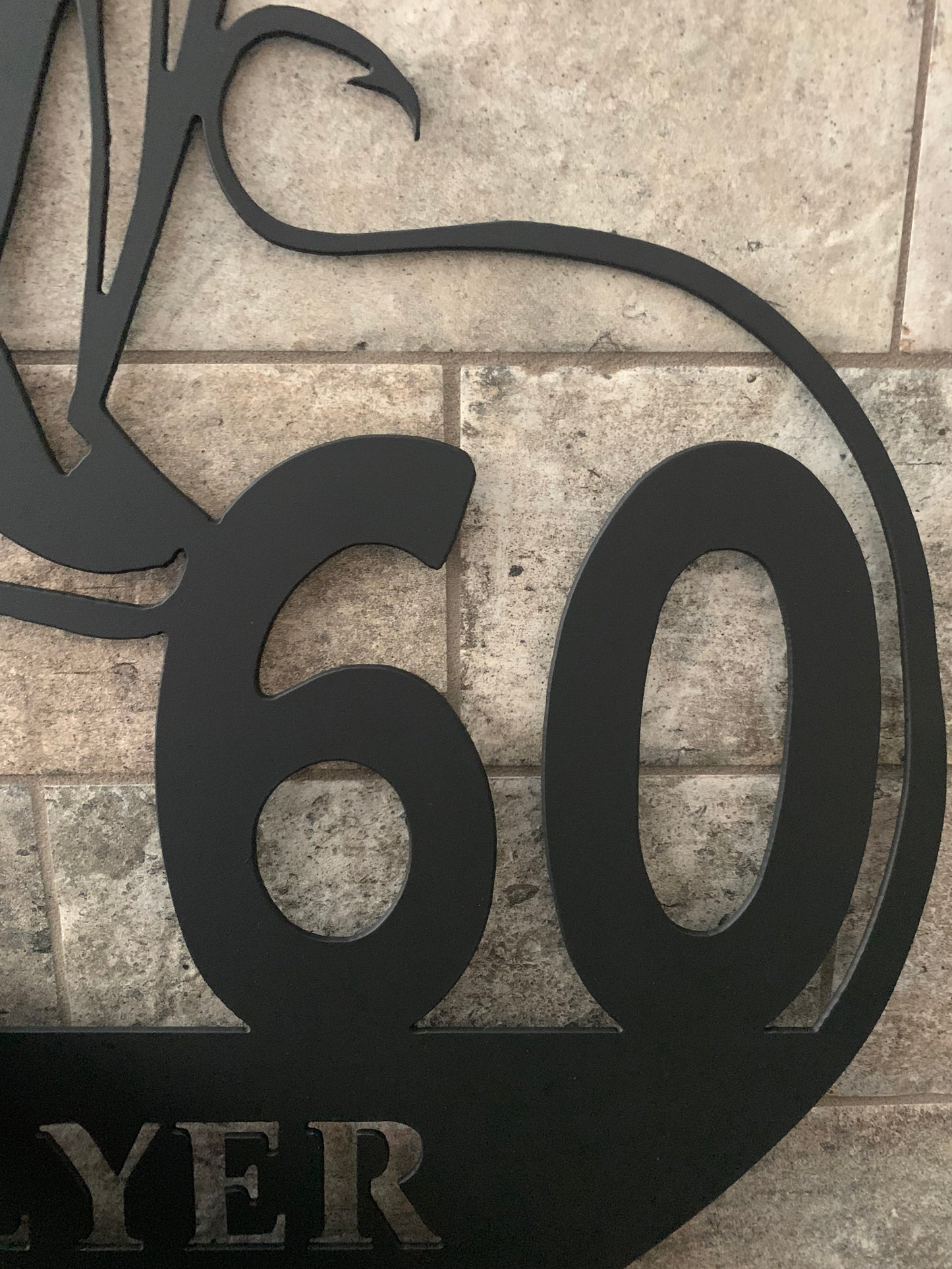 Custom Metal Bass Address Sign
