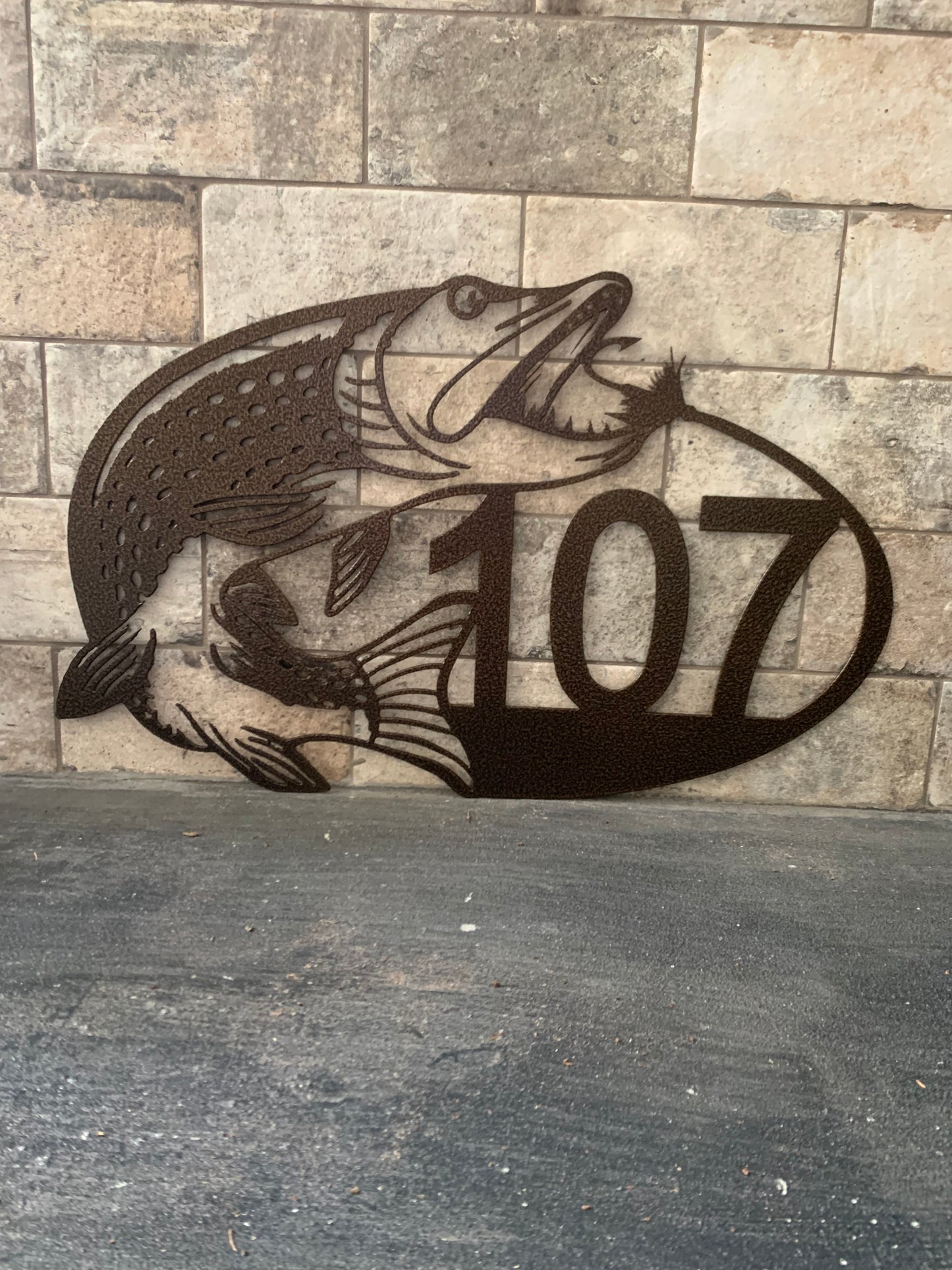Custom Metal Pike Horizontal Address Sign
