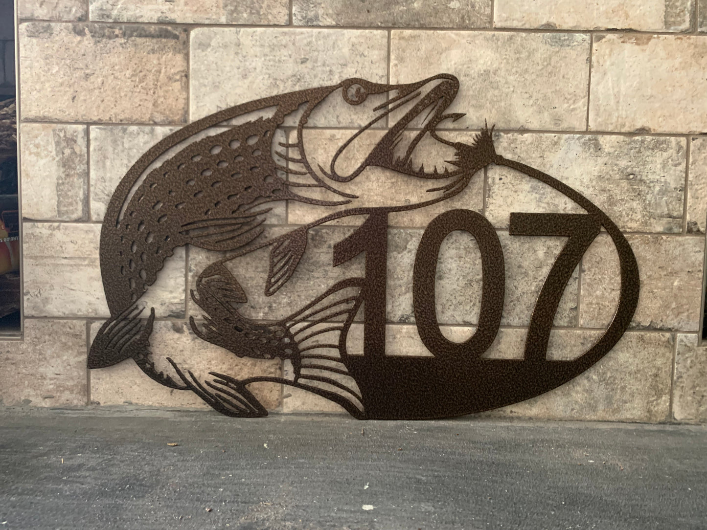 Custom Metal Pike Horizontal Address Sign