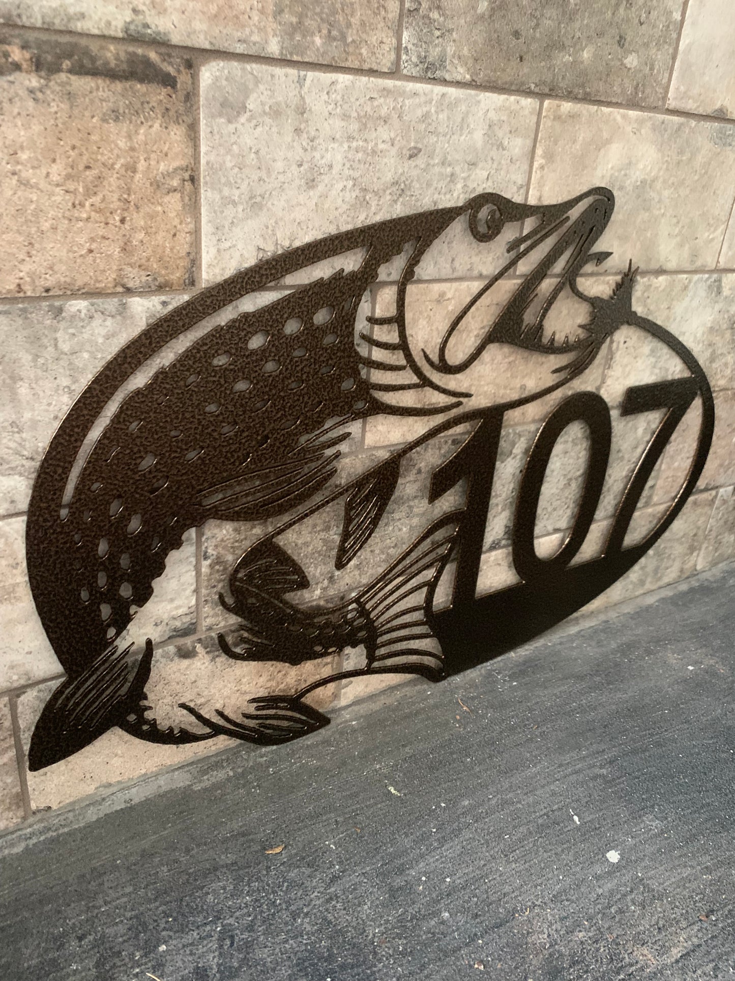 Custom Metal Pike Horizontal Address Sign