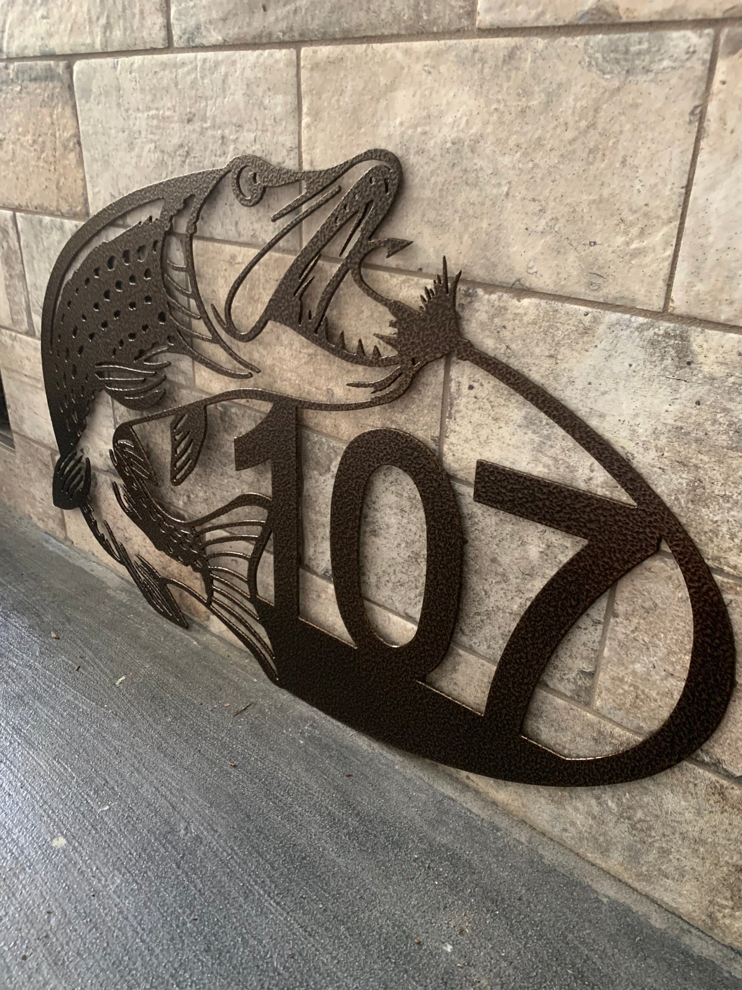 Custom Metal Pike Horizontal Address Sign