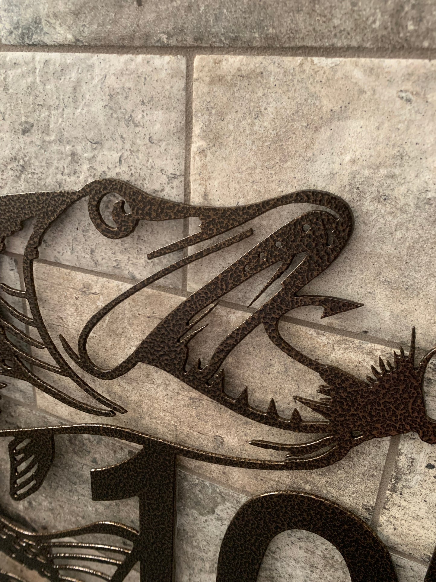 Custom Metal Pike Horizontal Address Sign