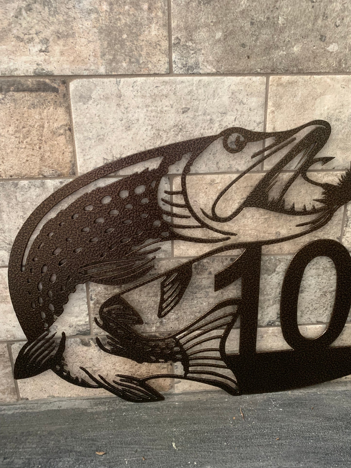 Custom Metal Pike Horizontal Address Sign