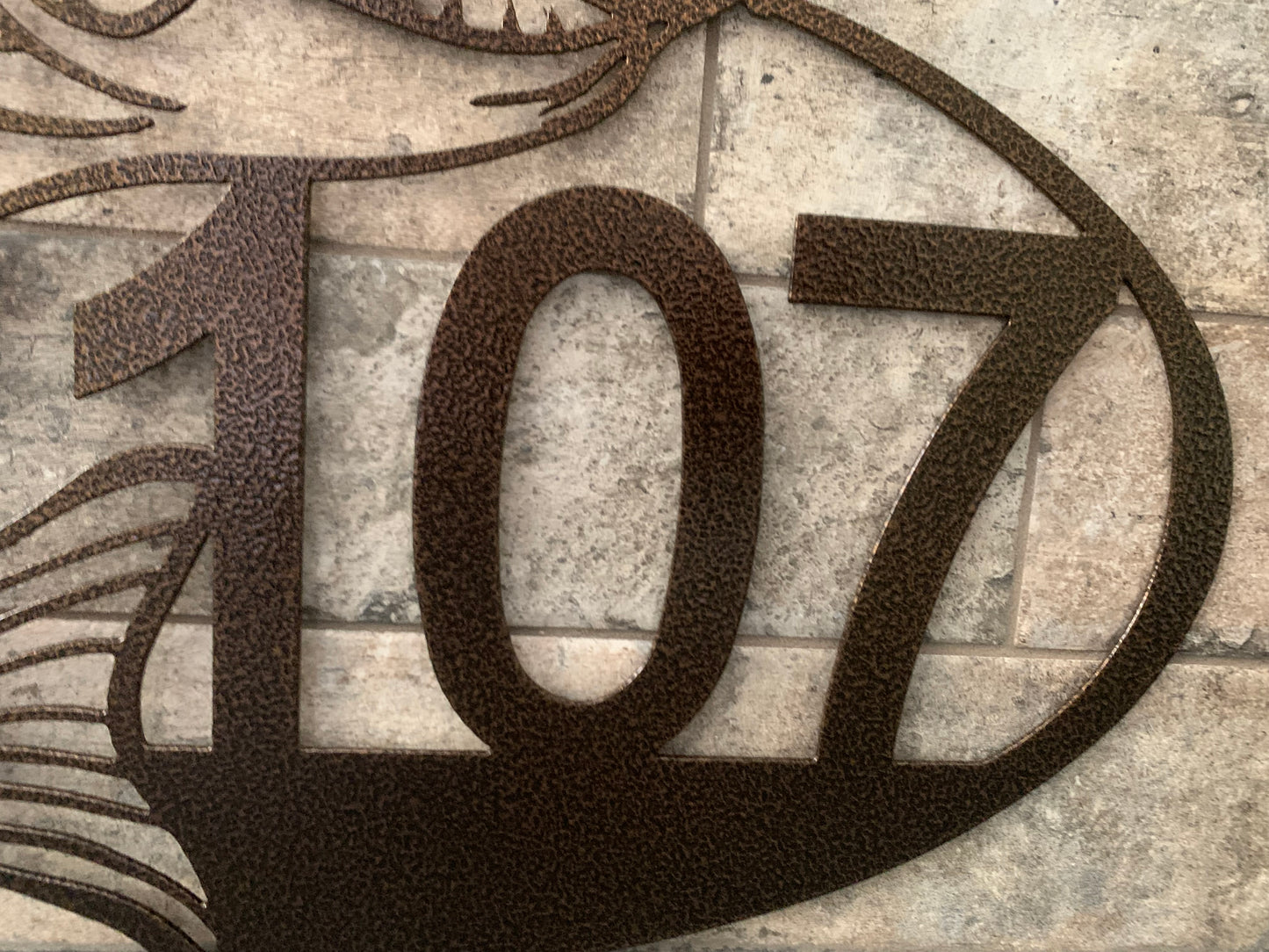 Custom Metal Pike Horizontal Address Sign
