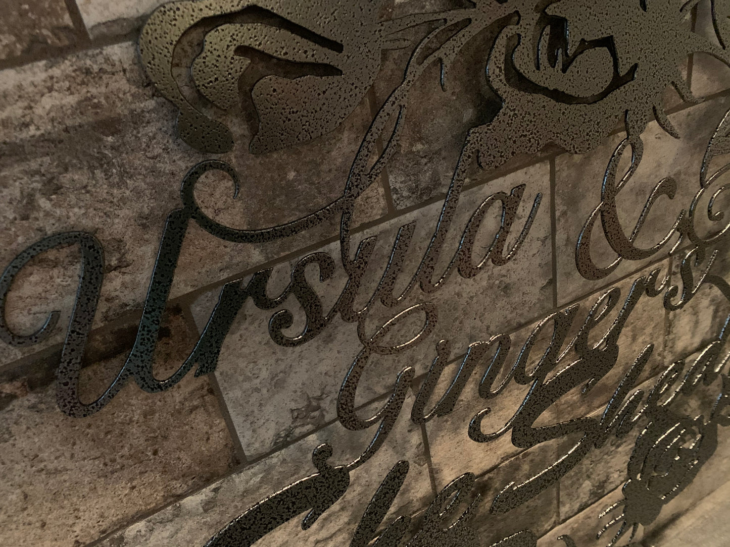 Custom Rose She Shed Name Sign