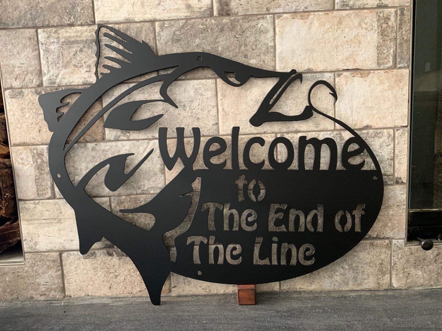 Custom Metal Snook Address Sign