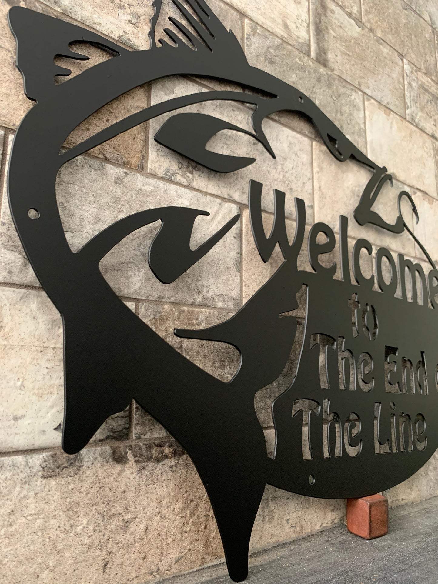 Custom Metal Snook Address Sign