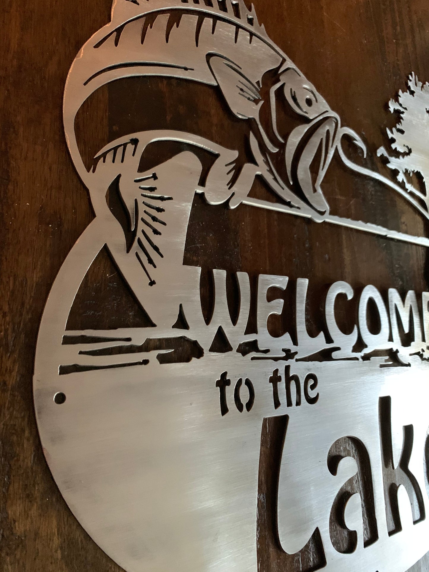 Bass Cypress Tree Welcome to the Name and Est Date Property Sign