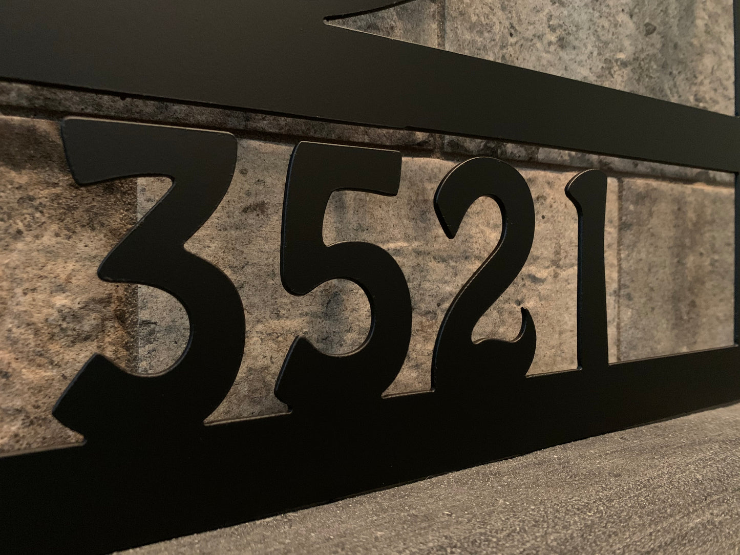 Custom Metal Sea Turtle Verticle Address Sign